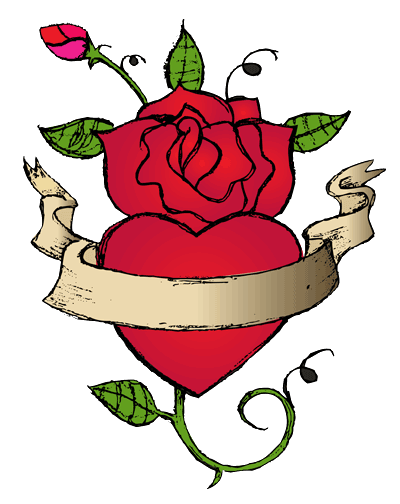 rose heart tattoos clipart best clipart best rose heart tattoos clipart best clipart best