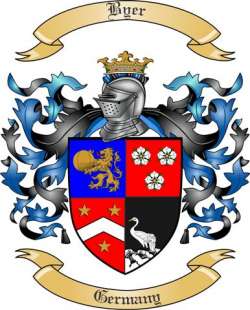Byer Family Crest from Germany by The Tree Maker
