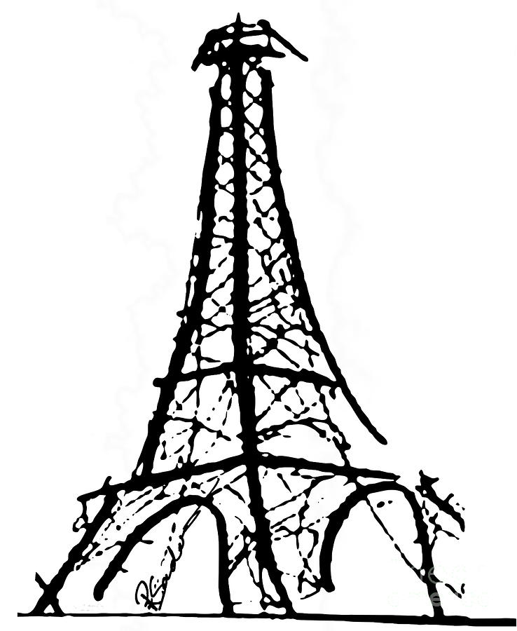 Eiffel Tower Drawing - ClipArt Best