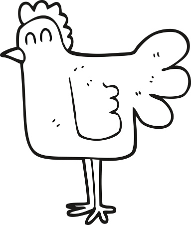 Coloring Book Chicken Clip Art, Vector Images & Illustrations