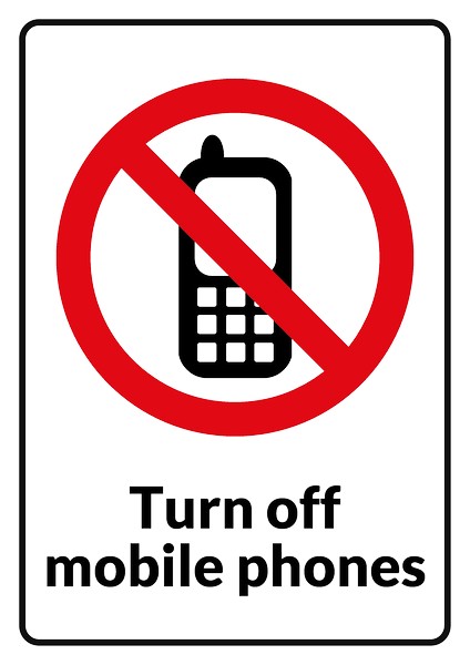 Clipart no cell phone use