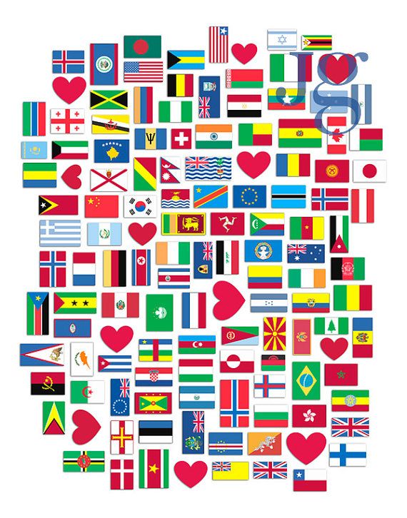 flags of the world clipart - photo #49
