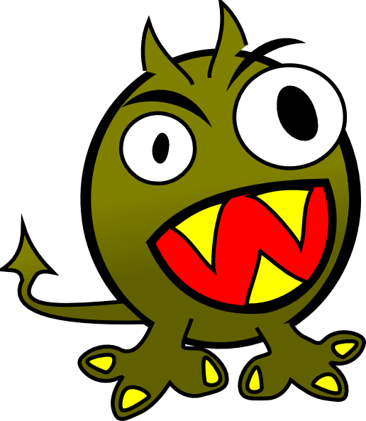 Green Monster Clip Art - vector clip art online ...