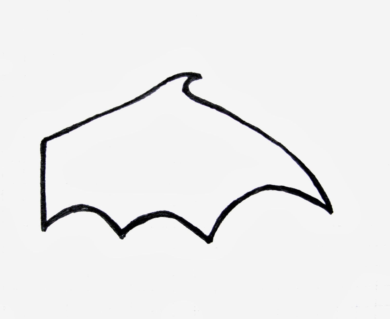Printable Bat Wing Template Printable Bat Wing Template