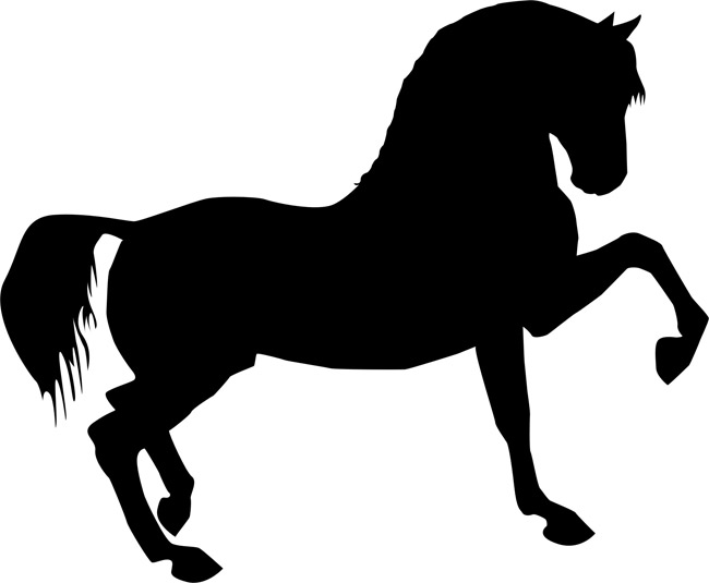 Best Photos of Printable Horse Stencils - Horse Silhouettes Free ...