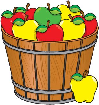 Clipart apple basket