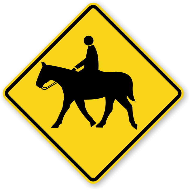 Horse Crossing Signs