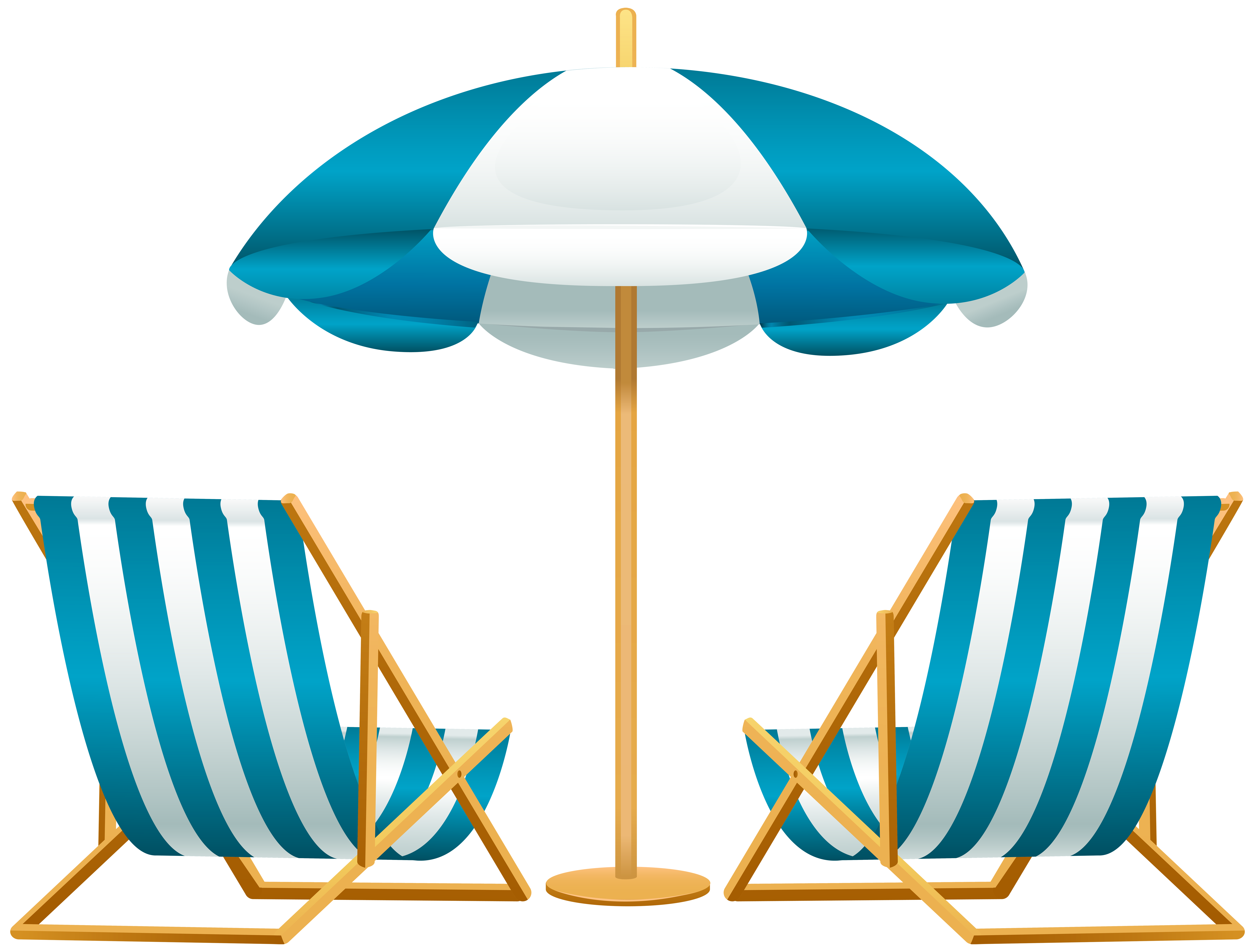 Minimalist Beach Chair Clipart Free for Simple Design