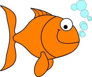 Orange fish clipart