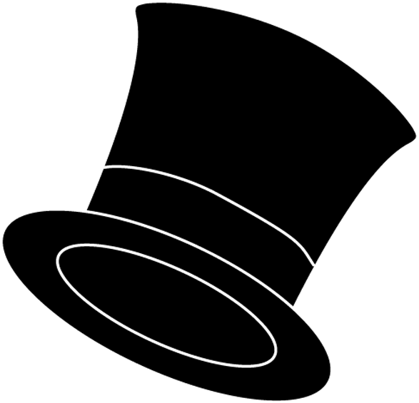 Man In Top Hat Clipart