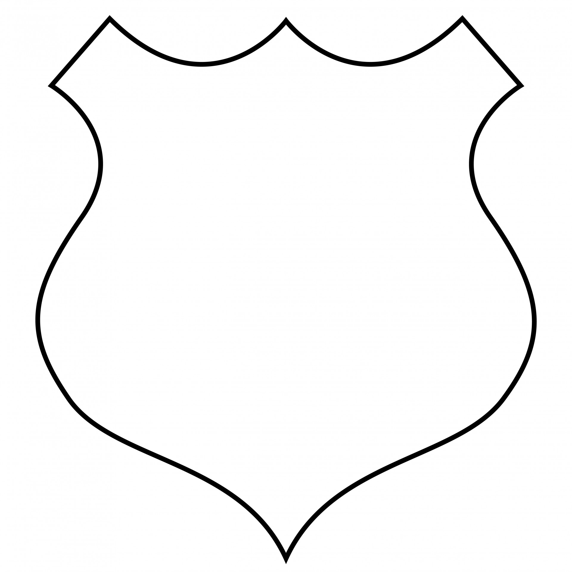 Shield Outline Clipart