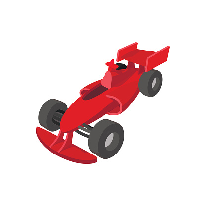 Cartoon Of Red Sports Cars Clip Art, Vector Images & Illustrations ...