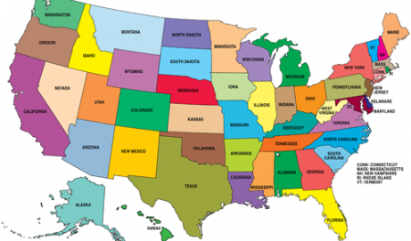 Best Photos of Map Of The United States Of America In Color ...