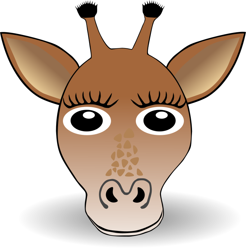 Animated Giraffe Face - ClipArt Best