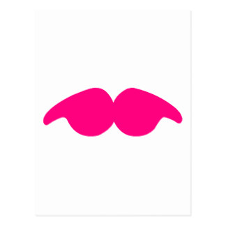 Pink Moustache Postcards | Zazzle