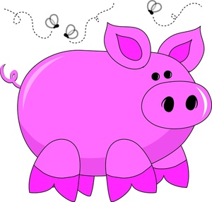 Cartoon Pig Clipart Image - Cute Cartoon Piggy