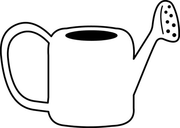 Kids Drawing of Watering Can Coloring Page | Coloring Sun