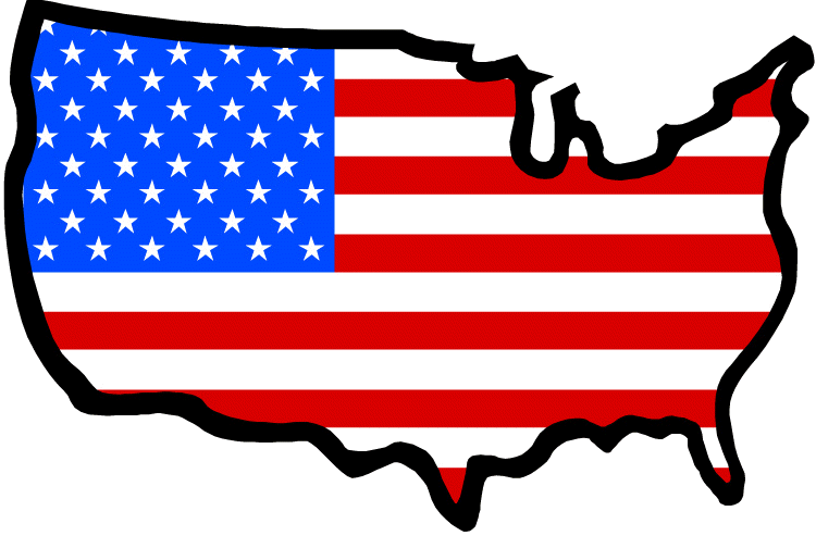 Usa Map Clipart
