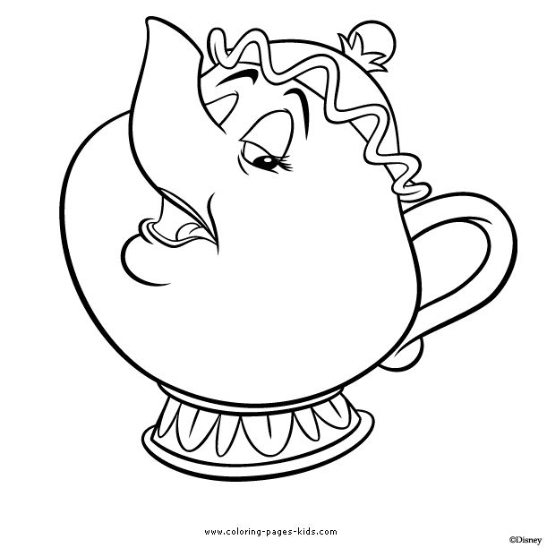Coloring Page Teapot Page 1