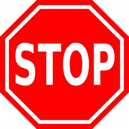 Stop sign image clipart