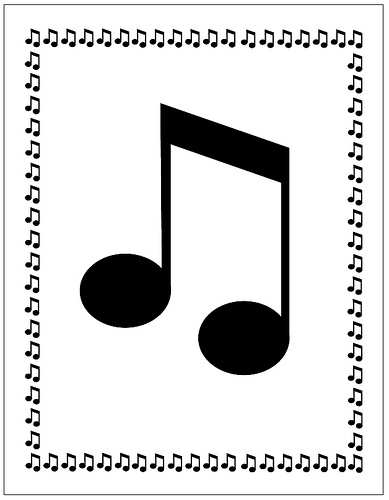 clipart music notes border - photo #22