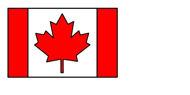 Canada Day Flag - Craft (Color Template)