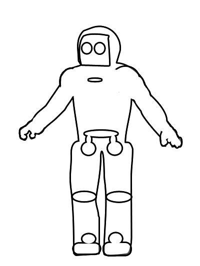 robot outline – Clipart Free Download