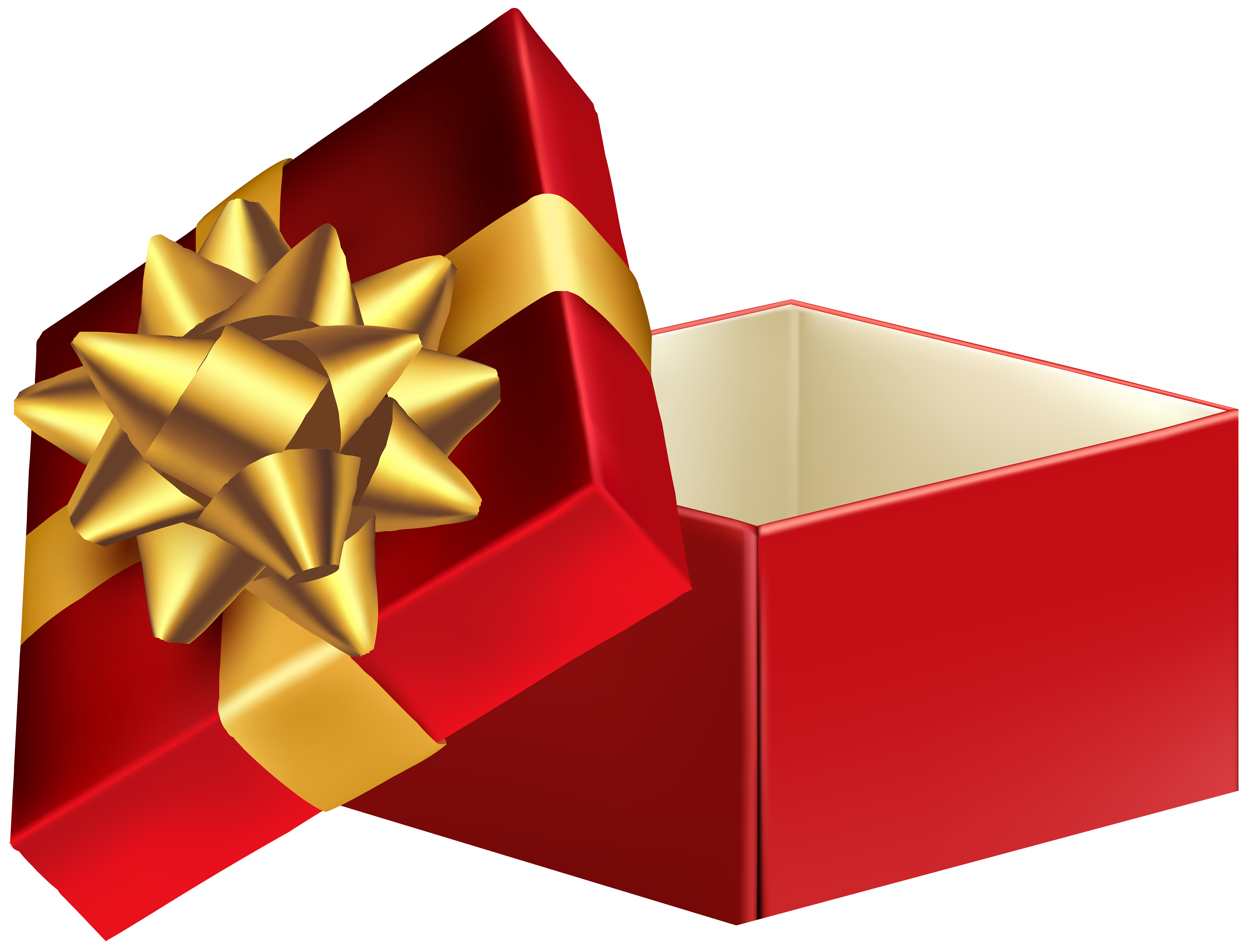 Open Gift Box Transparent PNG Clip Art