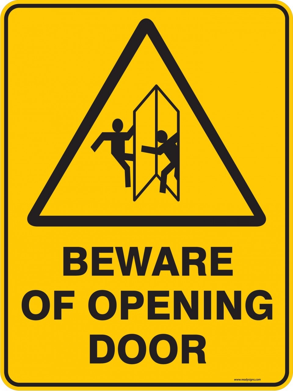 Warning Sign - BEWARE OF OPENING DOOR - Property Signs