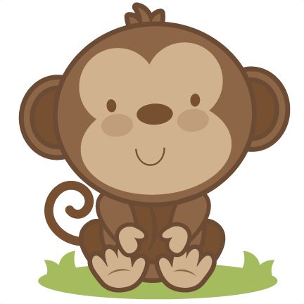 Free baby monkey clip art