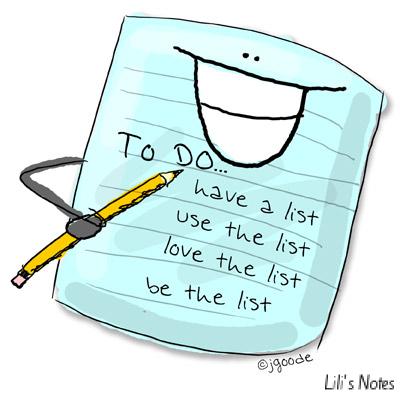 Things to do list clipart