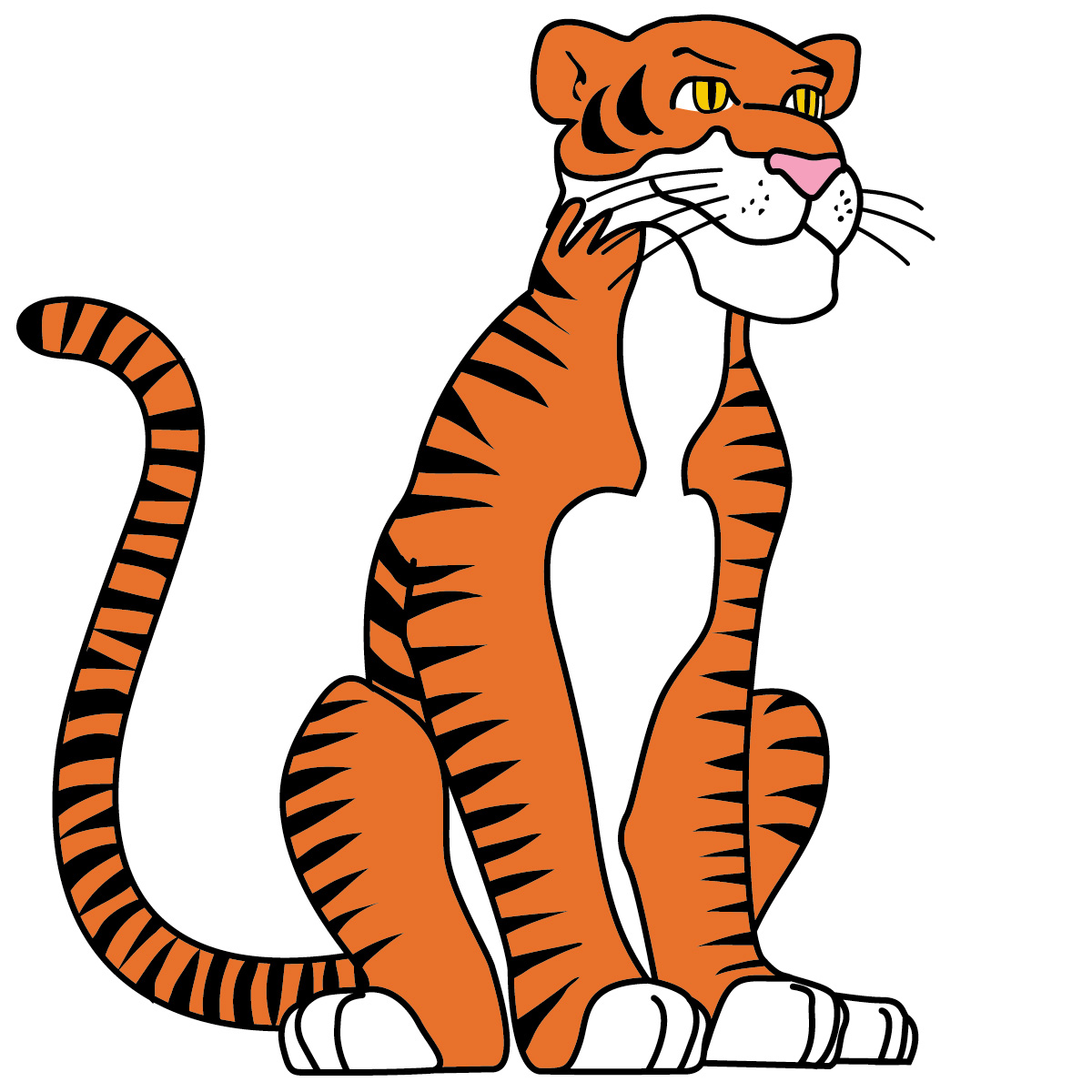 Cute Cartoon Tigers - ClipArt Best