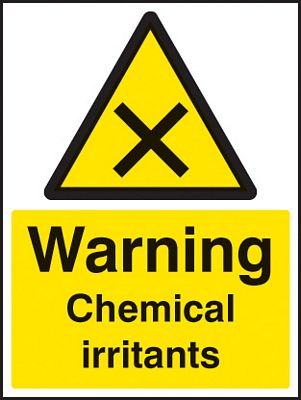 4489 - Warning signs - warning chemical irritants