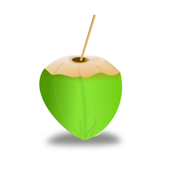 Coconut Drink clip art - vector clip art online, royalty free ...