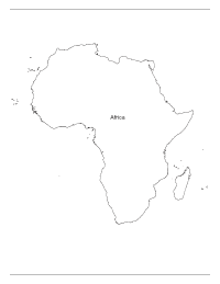 Africa Outline Digital Vector Maps - Download Illustrator ...