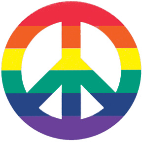 Rainbow Peace Sign Printable Under Construction