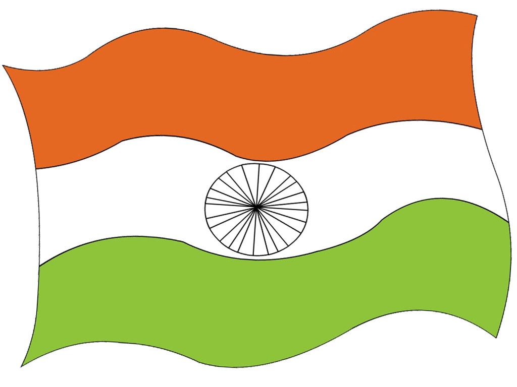 Pictures to color on Indian Independence Day