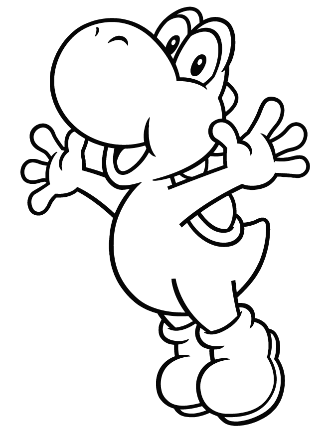 Black And White Yoshi Pictures - ClipArt Best