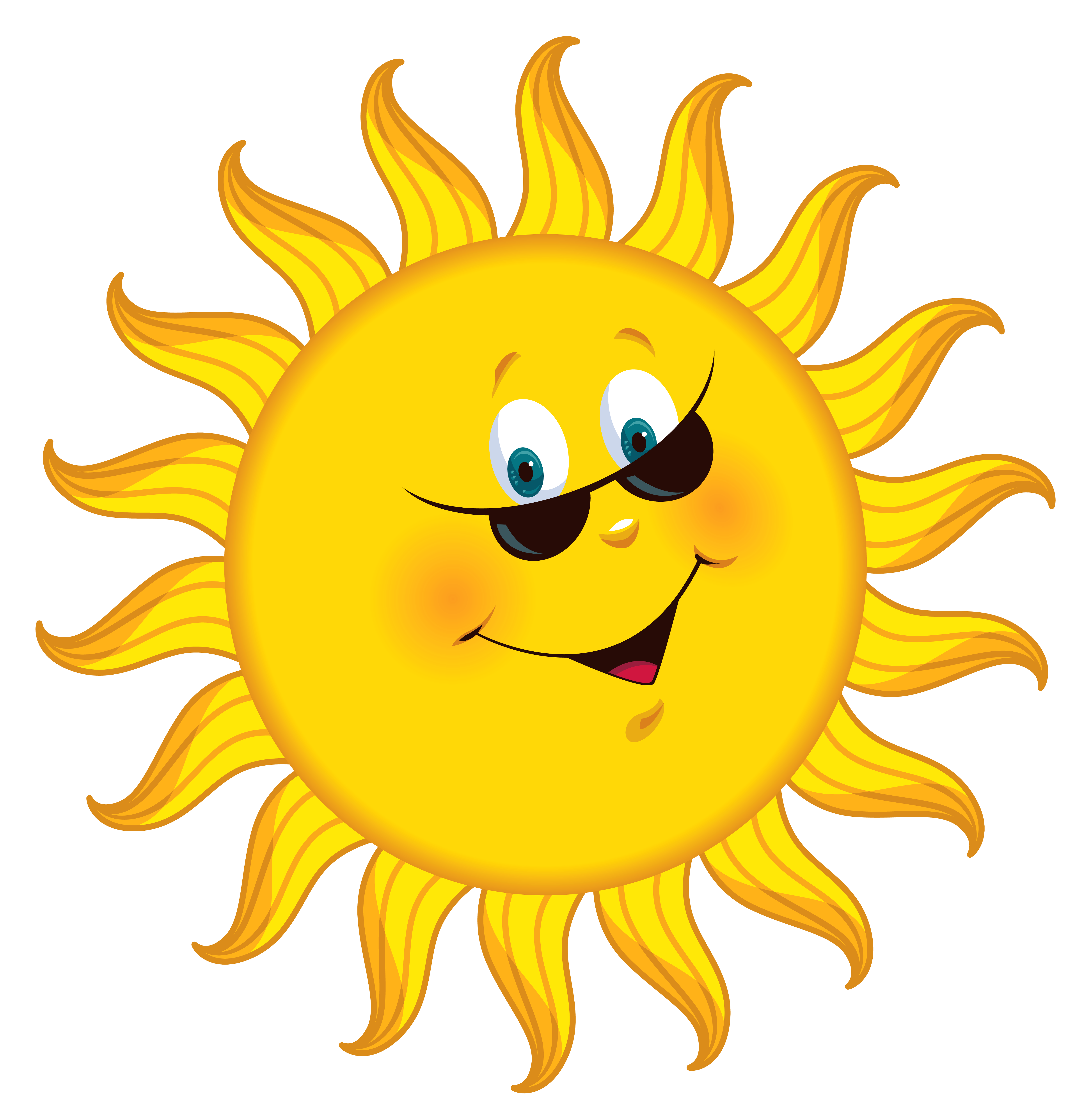 Cartoon Sun Transparent Clipart Best