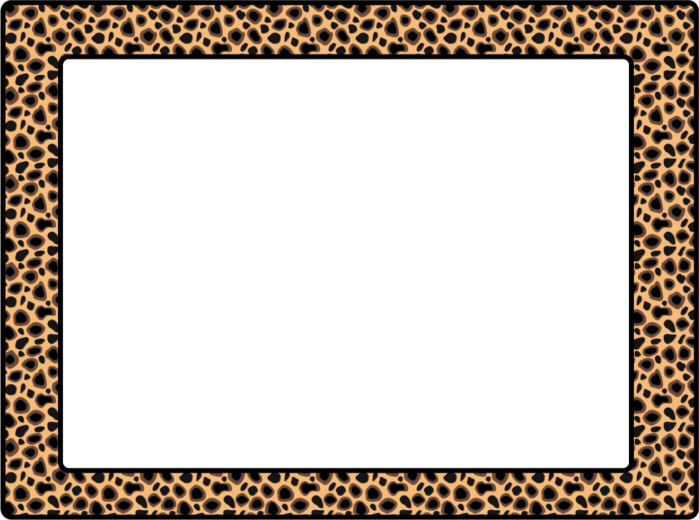 Pix For > Leopard Print Border Template