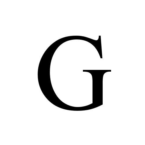 G | latin capital letter g | Times New Roman, Regular @ Graphemica