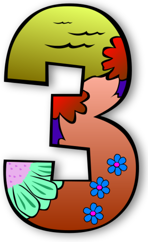 Clip Art Numbers 33 Clipart