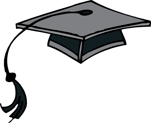 Graduation hat flying graduation caps clip art graduation cap line ...