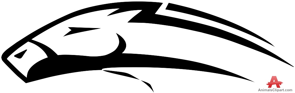 Horse Head Logo Stencil Design | Free Clipart Design Download