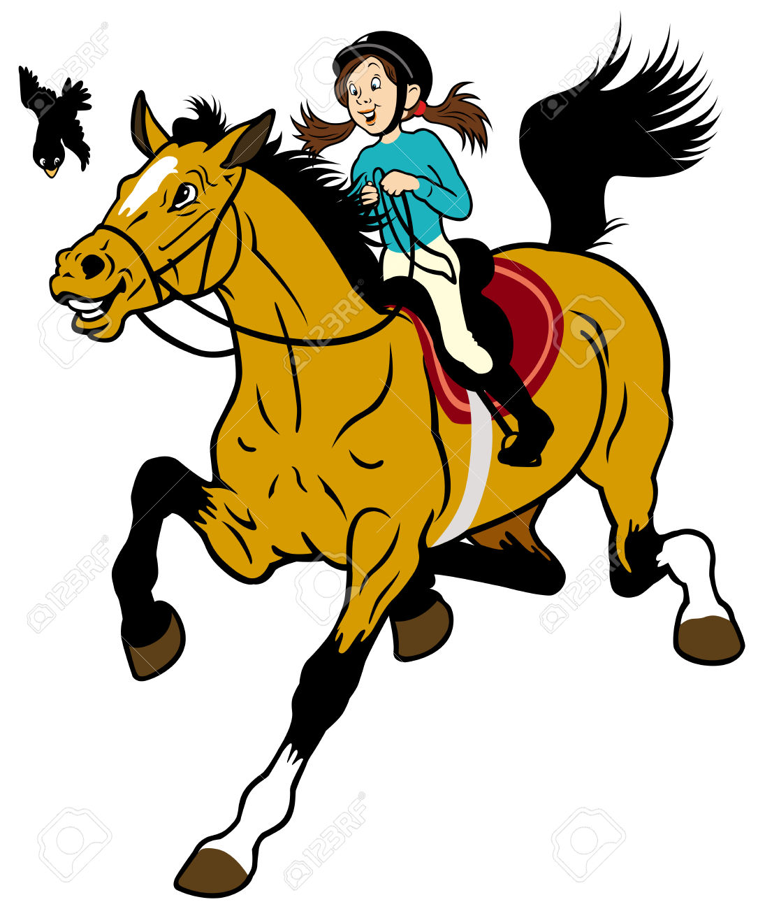 To ride a horse clipart