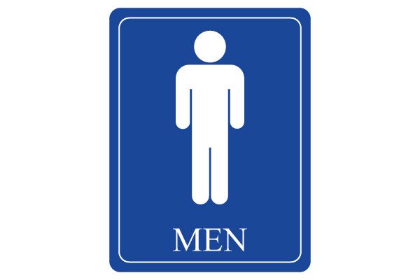 Restroom signs and Signs
