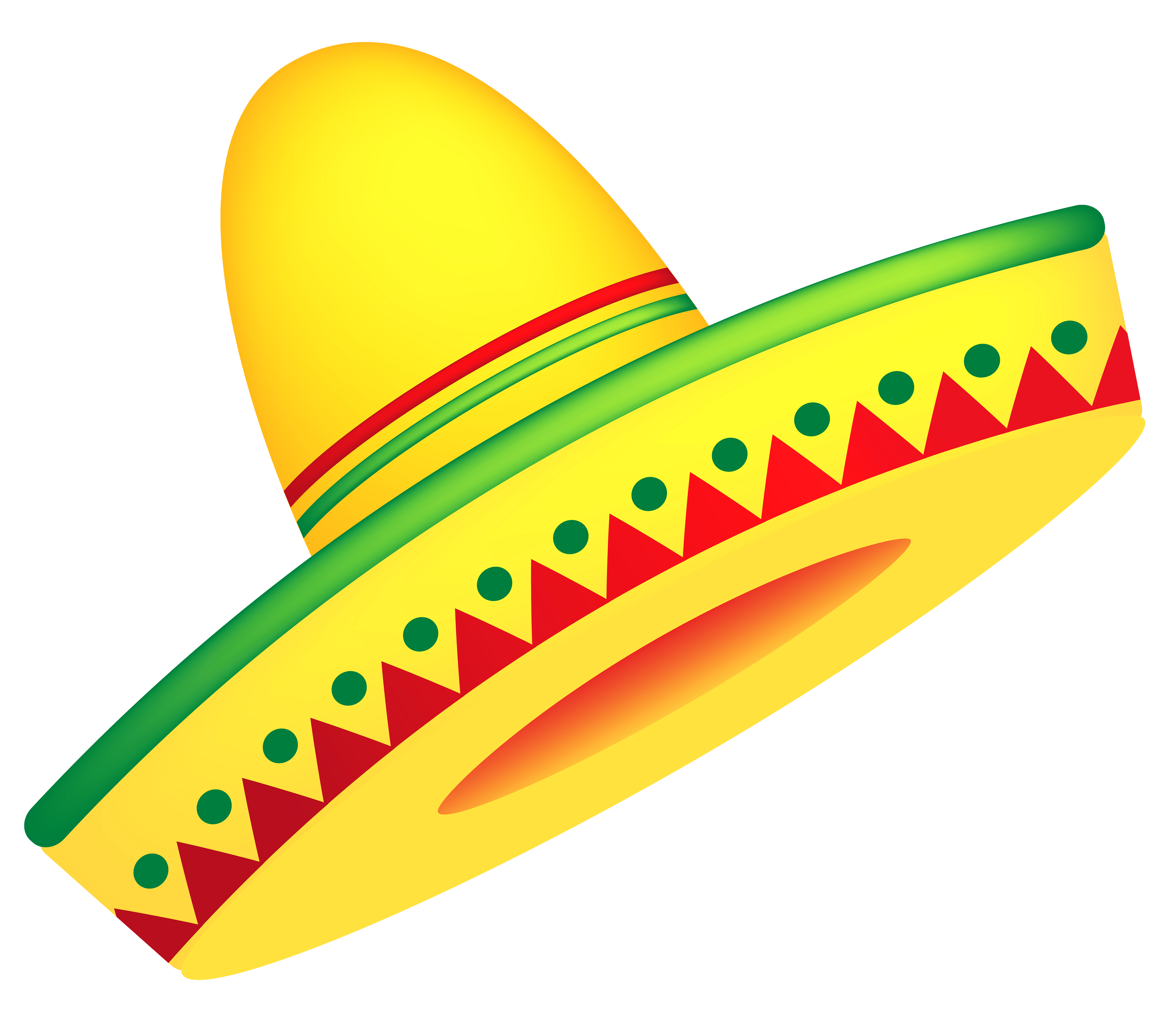 Mexican Sombrero PNG Vector Clipart