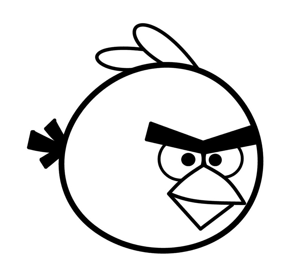 Angry bird cartoon clipart