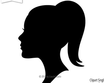 Profile silhouette | Etsy