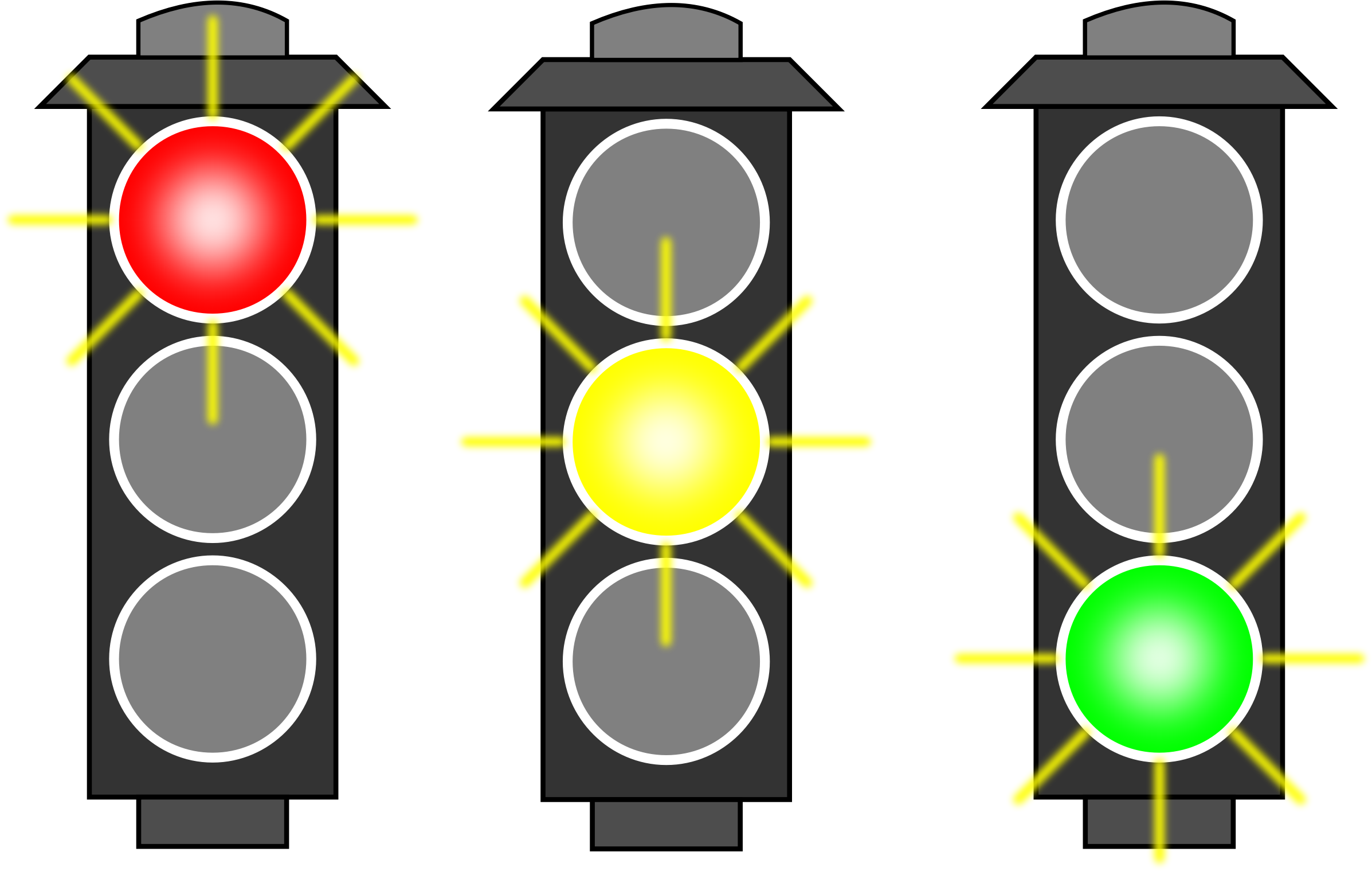 Traffic Light Outline Clipart